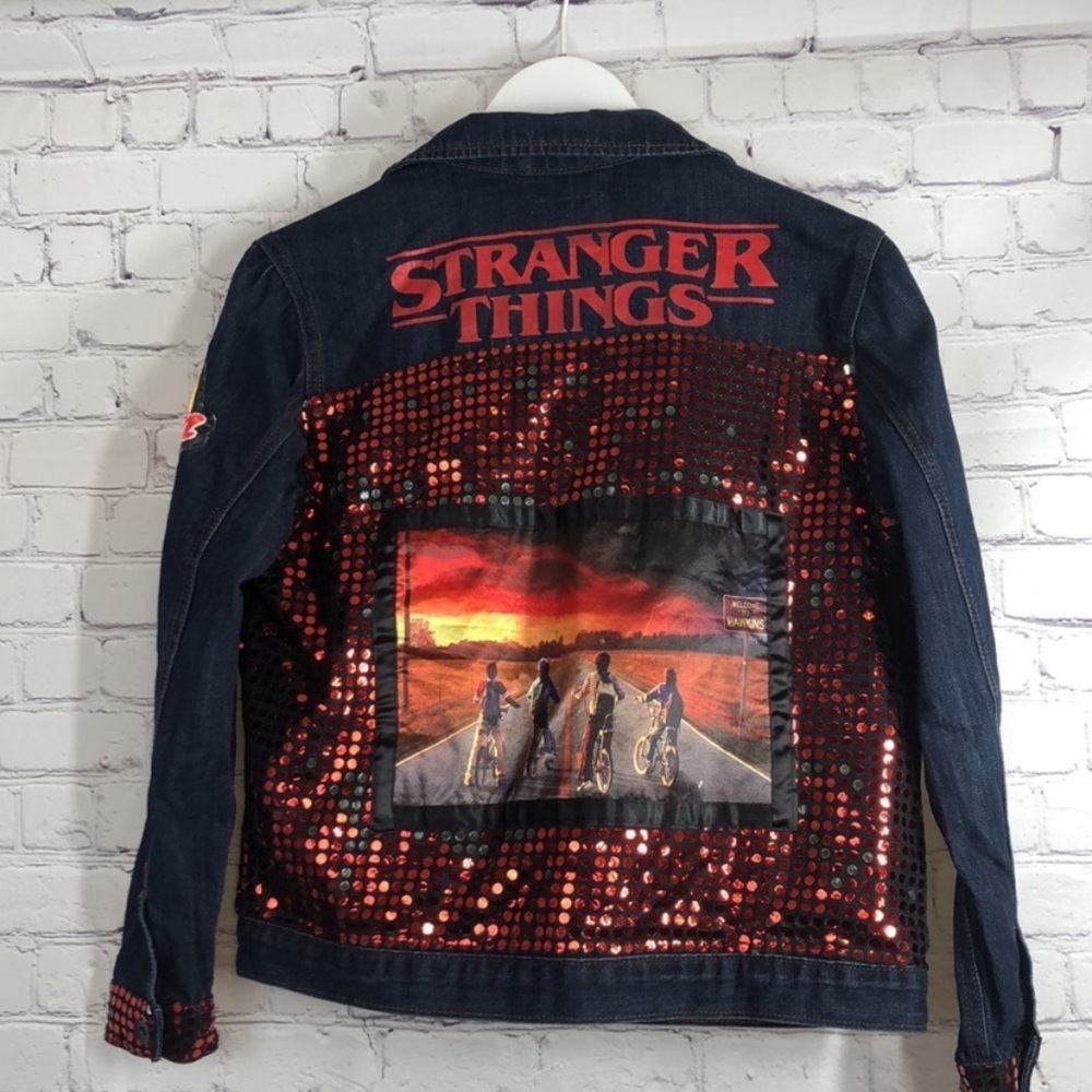 Stranger things PLACE Blue Denim Jacket